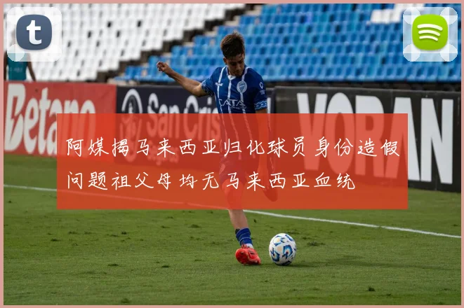 阿媒揭马来西亚归化球员身份造假问题祖父母均无马来西亚血统